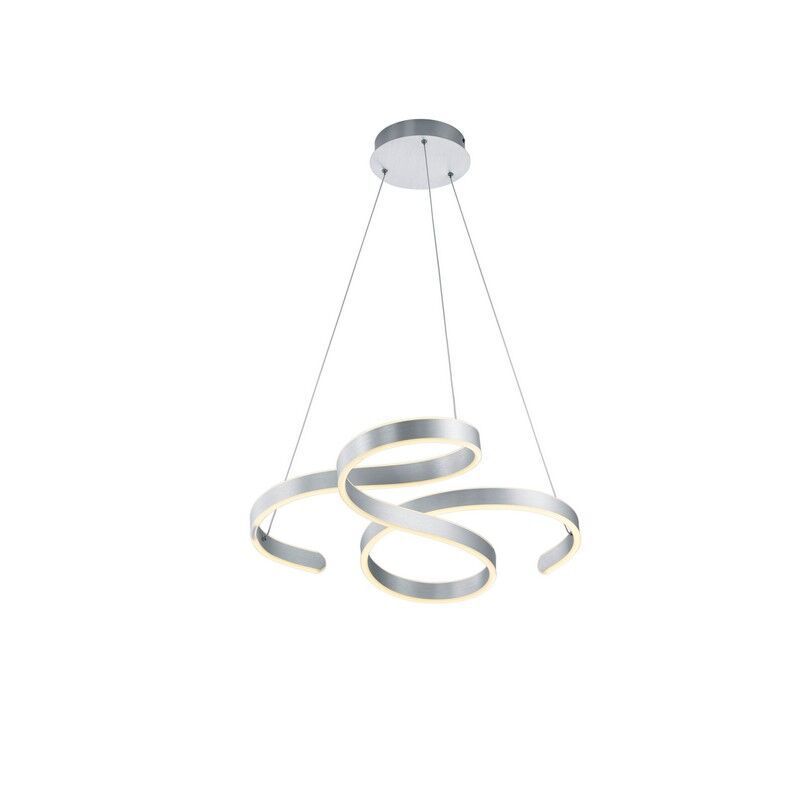 Srebrna lampa wisząca nowoczesna, Davu, 52W, 3000K LED