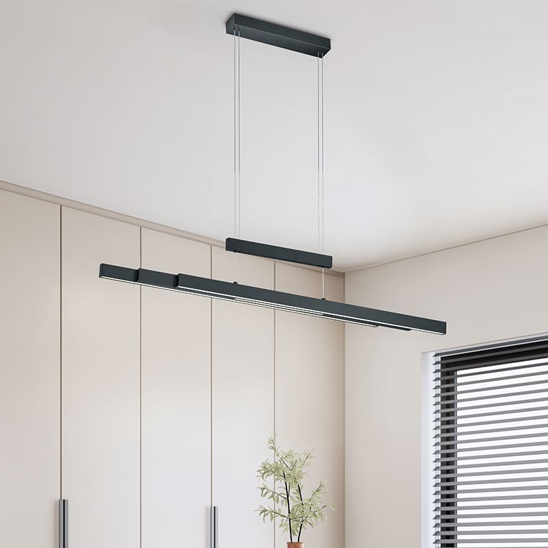Czarna lampa wisząca nowoczesna, Jessey, 42W, regulowana ciepła do zimnej bieli LED, z dotykowy ściemniacz Czarna lampa wisząca nowoczesna, Jessey, 42W, regulowana ciepła do zimnej bieli LED, z dotykowy ściemniacz