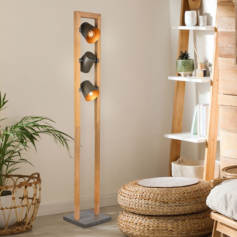 Niklowa lampa do czytania stojąca vintage, Keira, z przełącznik