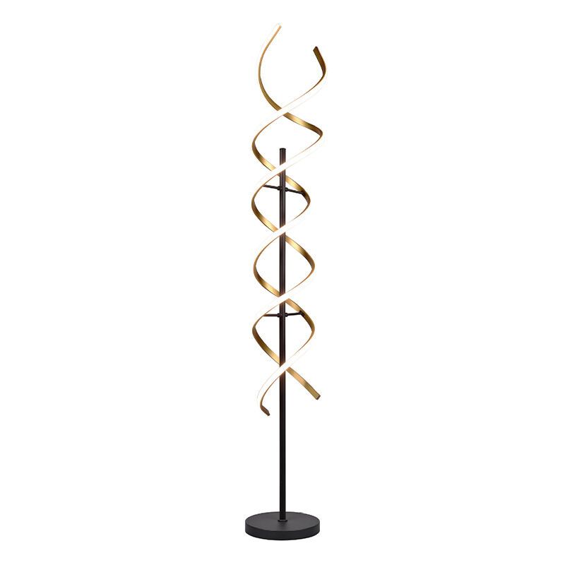 Mosiądz lampa stojąca design, Sylvian, 32W, regulowana ciepła do zimnej bieli LED, z dotykowy ściemniacz Mosiądz lampa stojąca design, Sylvian, 32W, regulowana ciepła do zimnej bieli LED, z dotykowy ściemniacz