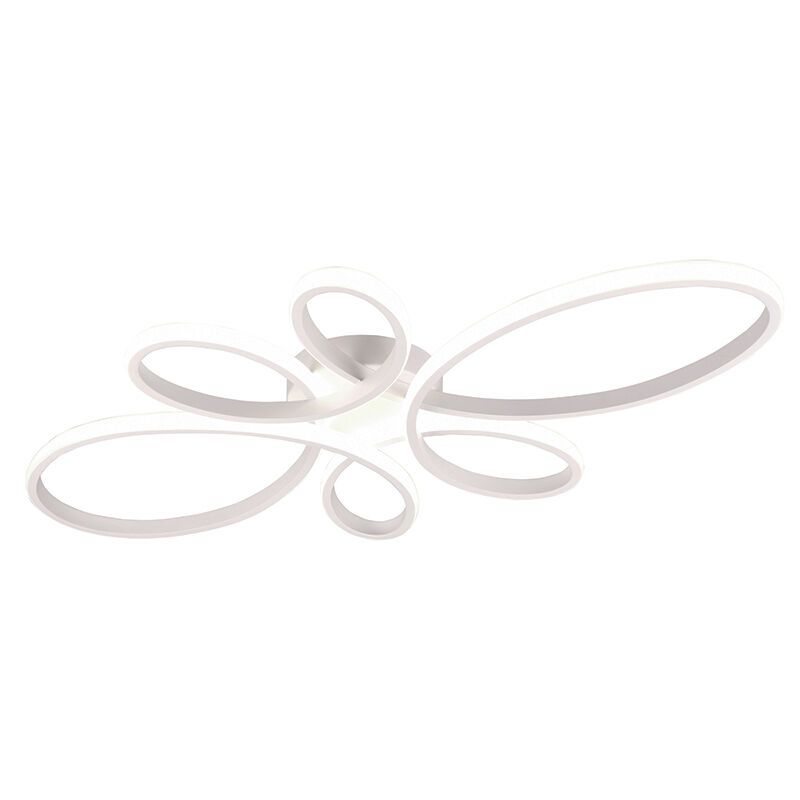 Biała lampa sufitowa design, Vikash, 32W, 4000K LED, ściemniana w 3 krokach