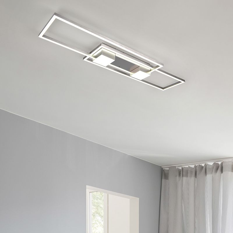Niklowy plafon sufitowy design, Sohaib, 37W, regulowana ciepła do zimnej bieli LED, ściemniana w 3 krokach Niklowy plafon sufitowy design, Sohaib, 37W, regulowana ciepła do zimnej bieli LED, ściemniana w 3 krokach