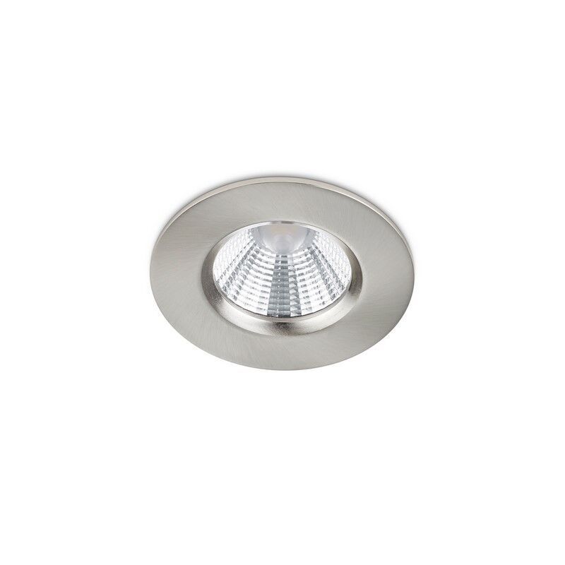Niklowa oprawa podtynkowa łazienkowa nowoczesna, Iman, 5W, 3000K LED, IP65