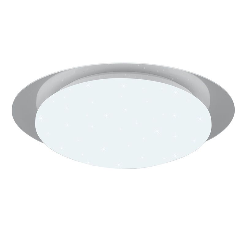 Biała lampa łazienkowa sufitowa nowoczesna, Marlena, 12W, 4000K LED, IP44, z pilot