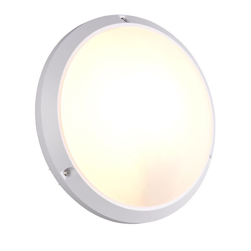 Biała lampa zewnętrzna plastikowa, Nourdine, IP65