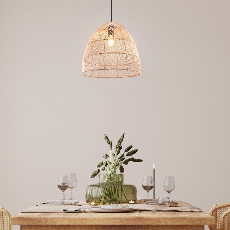 Rattanowa lampa wisząca brązowa, Symon Rattanowa lampa wisząca brązowa, Symon