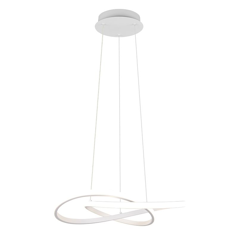 Biała lampa wisząca design, Rabiaa Biała lampa wisząca design, Rabiaa