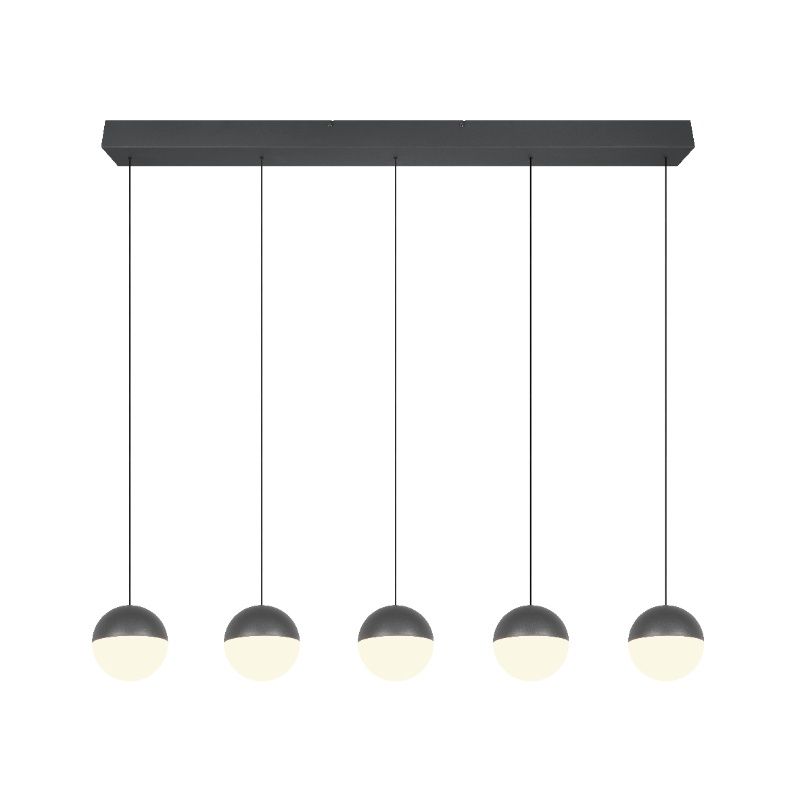 Antracytowa lampa wisząca nowoczesna, Rigtje Antracytowa lampa wisząca nowoczesna, Rigtje