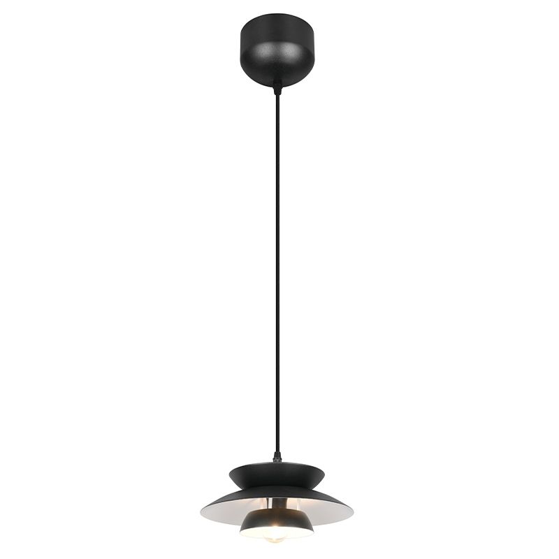 Czarna lampa wisząca nowoczesna, Tomislav