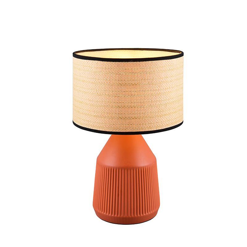 Ceramiczna lampa stołowa pomarańczowa, Shivam Ceramiczna lampa stołowa pomarańczowa, Shivam