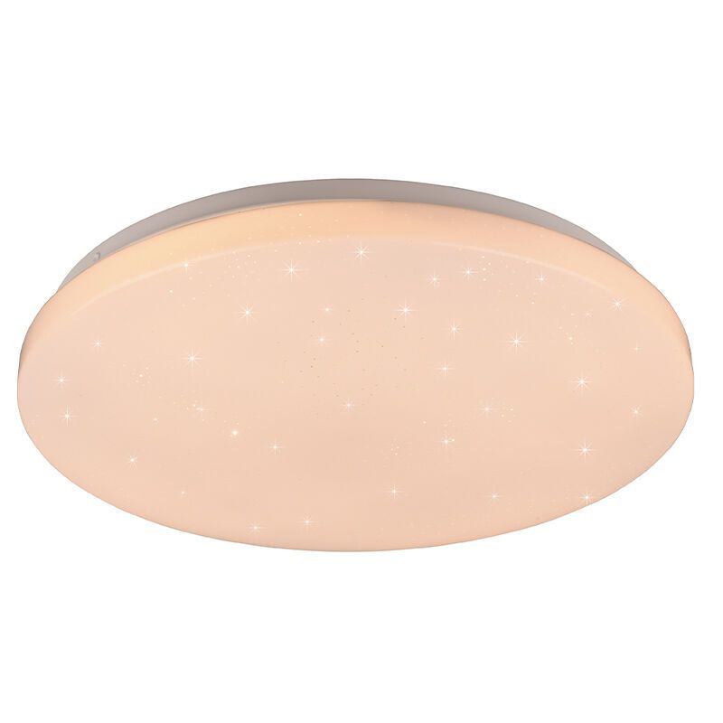 Biały plafon sufitowy nowoczesny, Catherina, 18W, RGBW LED, z pilot