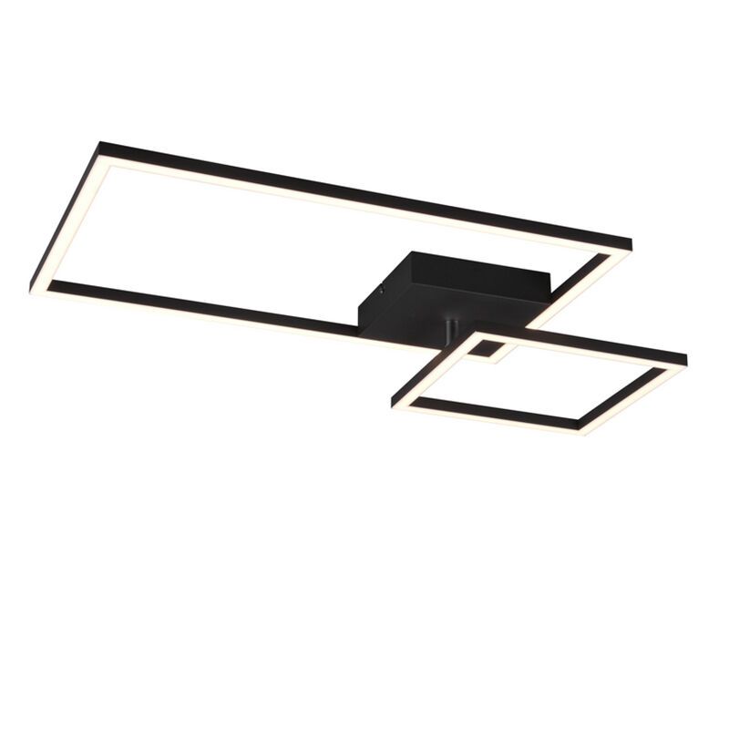 Czarny plafon sufitowy nowoczesny, Binc, 25W, 4000K LED, ściemniana w 3 krokach Czarny plafon sufitowy nowoczesny, Binc, 25W, 4000K LED, ściemniana w 3 krokach