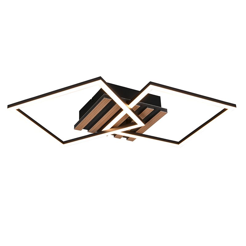 Czarna lampa sufitowa design, Tijme