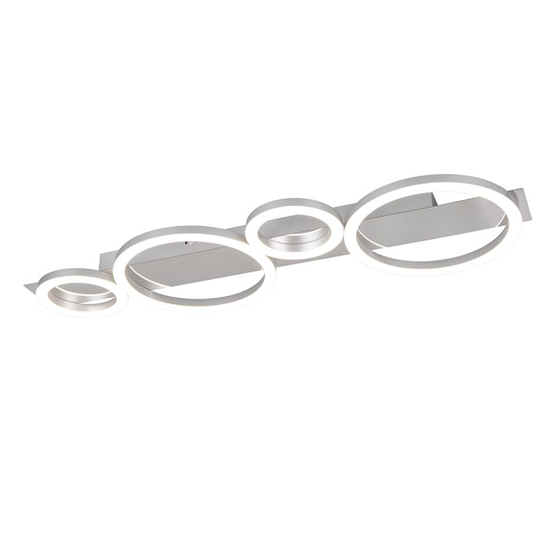 Chromowana lampa sufitowa design, Ishaan, 26,5W, 4000K LED Chromowana lampa sufitowa design, Ishaan, 26,5W, 4000K LED