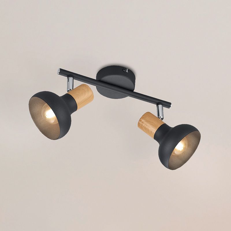 Czarny spot sufitowy nowoczesny, Toos