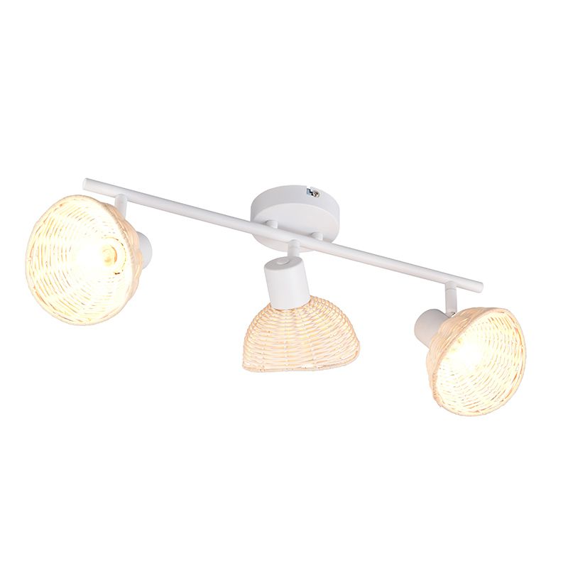 Rattanowy kinkiet brązowy, Sijmen Rattanowy kinkiet brązowy, Sijmen