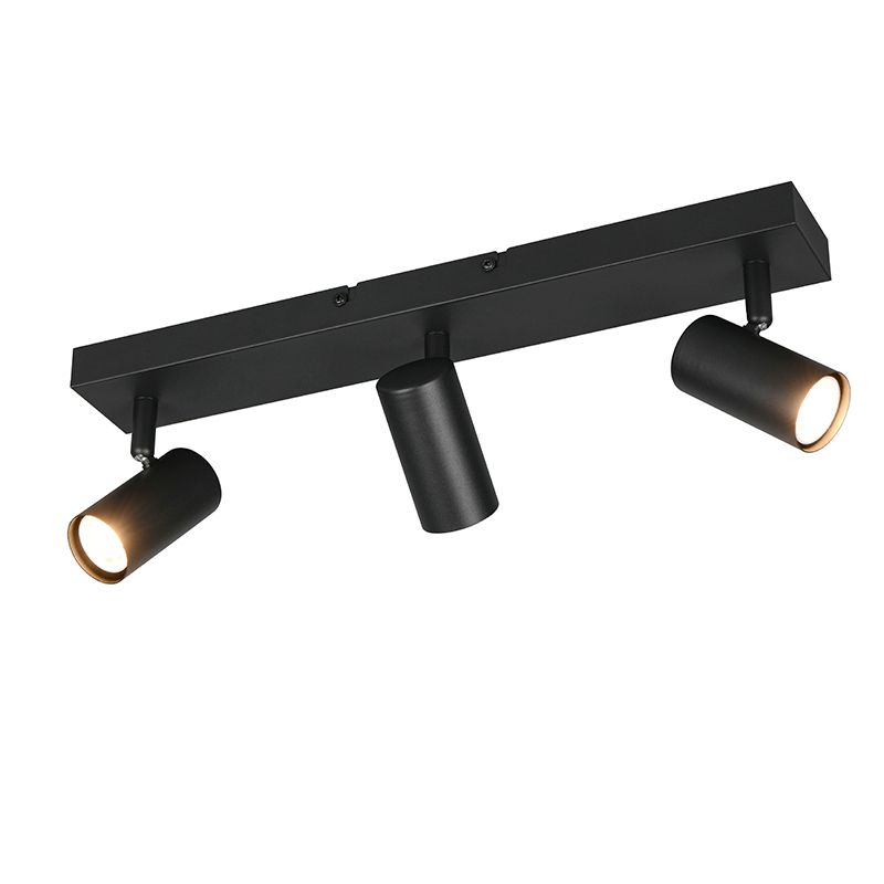 Czarny spot sufitowy nowoczesny, Suradj