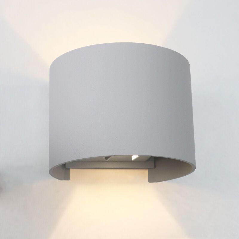 Nowoczesny kinkiet góra-dół szary, Dion, 6W, 3000K LED, IP65 Nowoczesny kinkiet góra-dół szary, Dion, 6W, 3000K LED, IP65