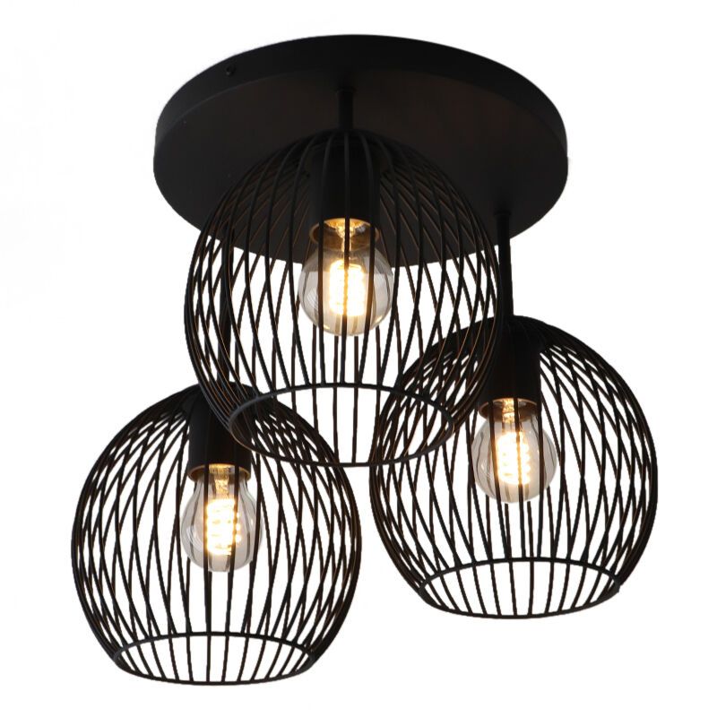 Industrialna lampa sufitowa czarna, Wiro Industrialna lampa sufitowa czarna, Wiro