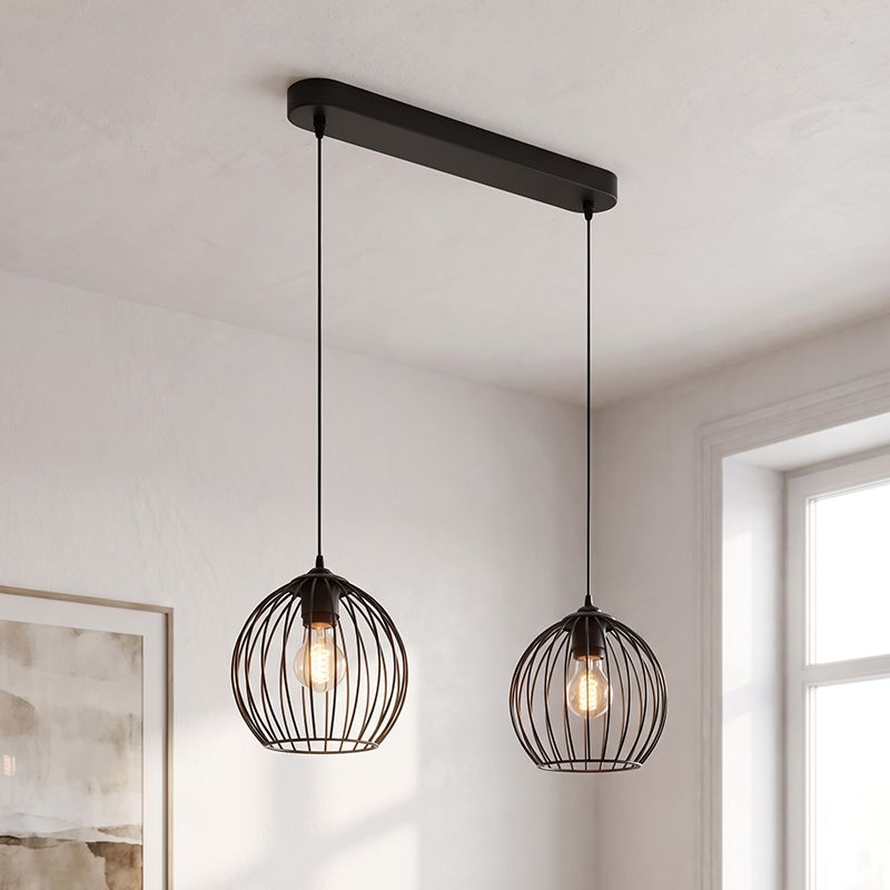 Industrialna lampa wisząca czarna, Wiro