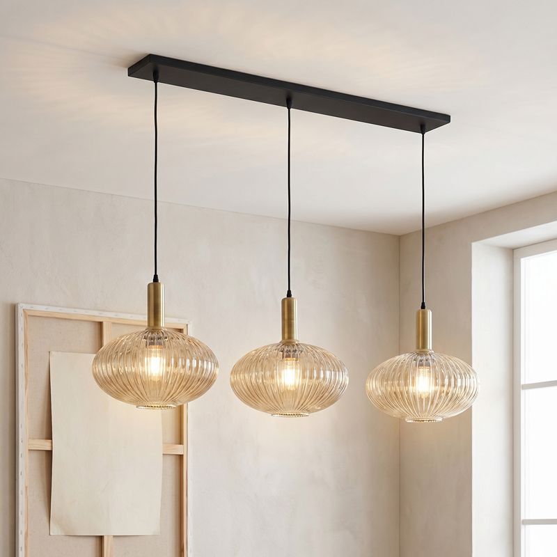 Design lampa wisząca bursztynowa, Charlois Design lampa wisząca bursztynowa, Charlois