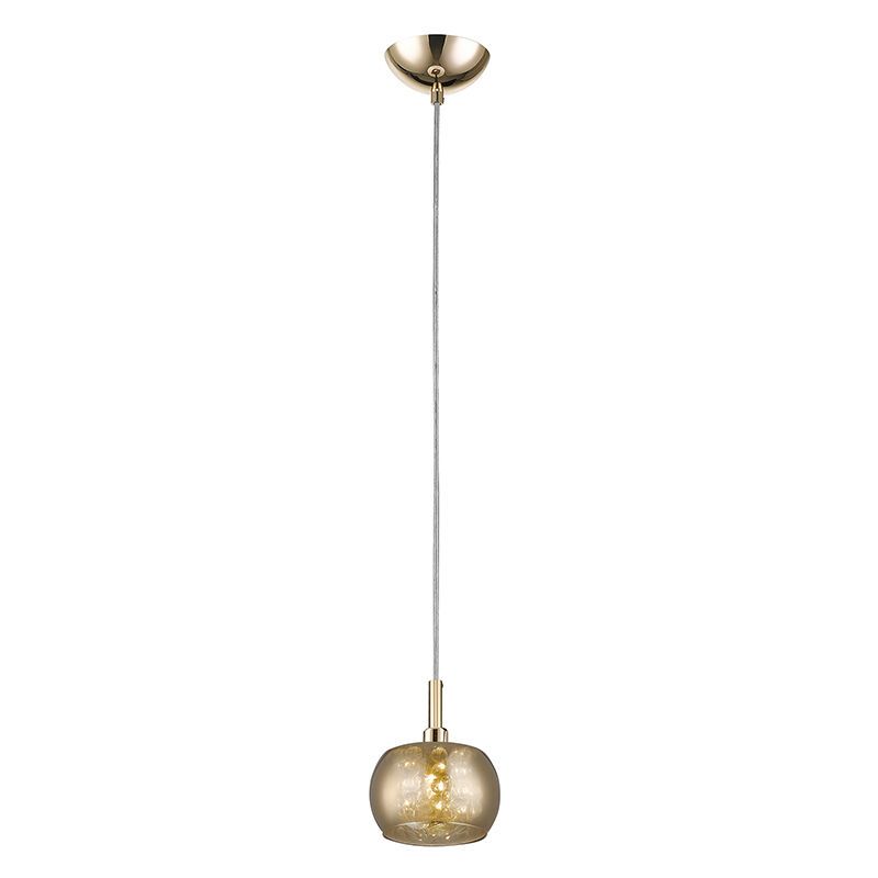 Design lampa wisząca złota, Krystel