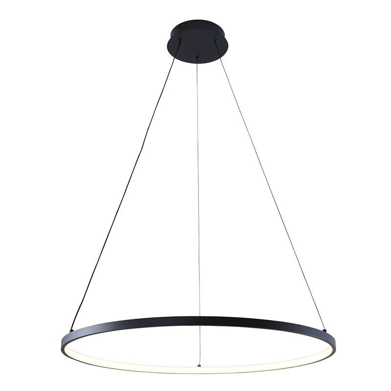 Design lampa wisząca czarna, Kubra, 28W, regulowana ciepła do zimnej bieli LED