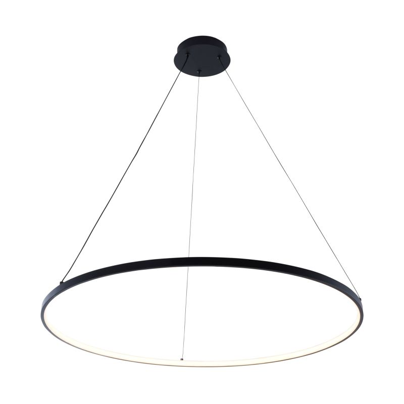 Design lampa wisząca czarna, Kubra, 36W, regulowana ciepła do zimnej bieli LED