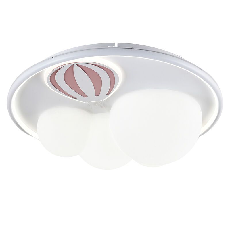 Metalowa lampa sufitowa dla dzieci różowa, Balloon, 42W, 3000K LED, ściemniana w 3 krokach