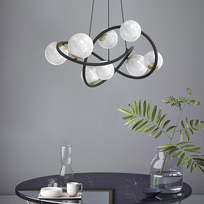 Nowoczesna lampa wisząca biała, Moritz