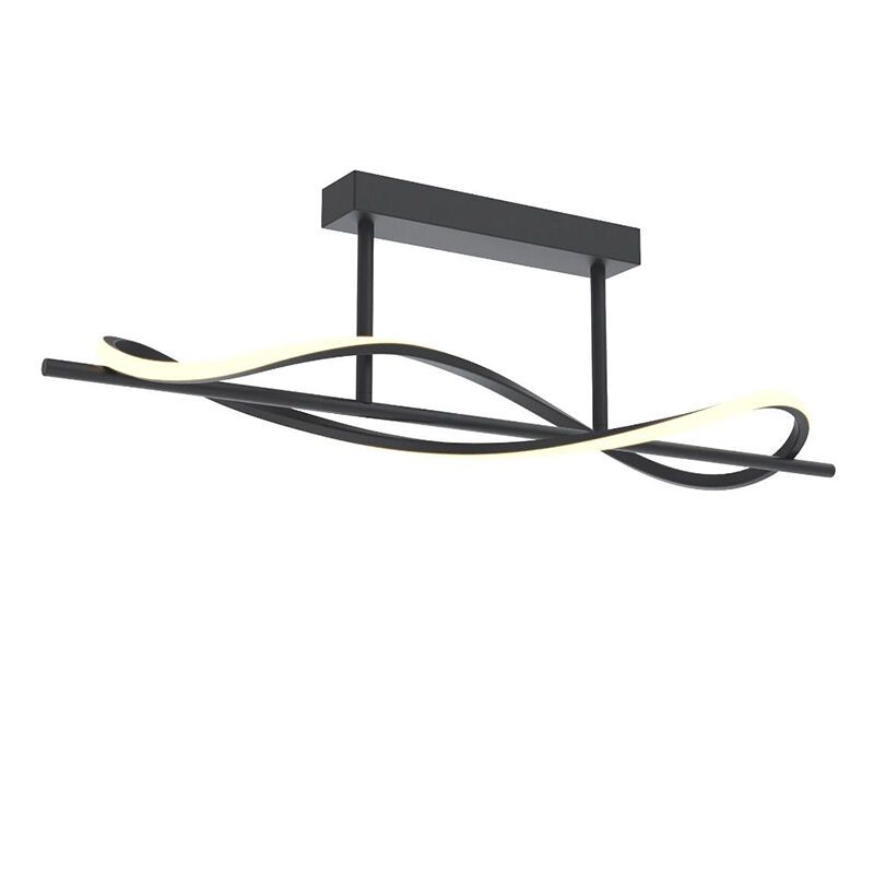 Nowoczesna lampa sufitowa czarna, Levon, 30W, 3000K LED, ściemniana w 3 krokach Nowoczesna lampa sufitowa czarna, Levon, 30W, 3000K LED, ściemniana w 3 krokach