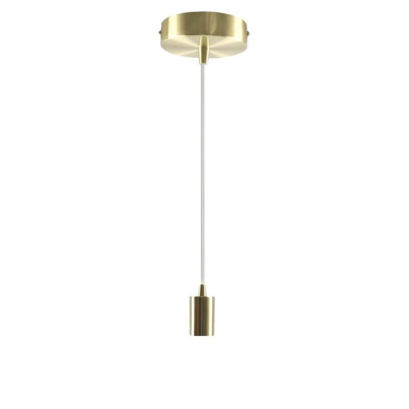 Aluminiowa lampa wisząca bez abażur złota, Rika Aluminiowa lampa wisząca bez abażur złota, Rika