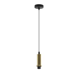 Aluminiowa lampa wisząca bez abażur złota, Rika