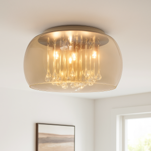 Design lampa sufitowa bursztynowa, Lorenzo