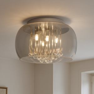 Design lampa sufitowa szara, Lorenzo