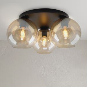Design lampa sufitowa bursztynowa, Emerson