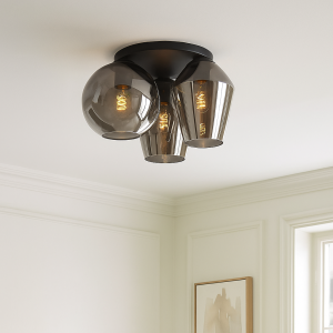 Design lampa sufitowa szara, Lazaro