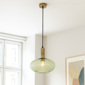 Retro lampa wiszaca zielona, Charlois