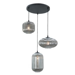 Retro lampa wiszaca szara, Charlois