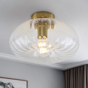 Retro lampa sufitowa przezroczysta, Diane