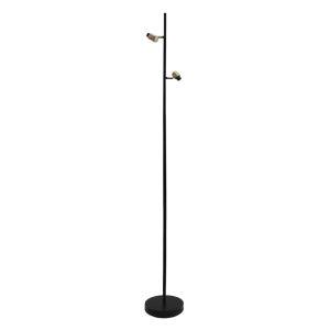 Aluminiowa lampa stojąca bez abażur czarna, Rika
