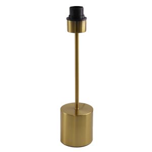 Aluminiowa lampa stołowa bez abażur mosiądz, Rika, z przełącznik