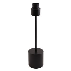 Aluminiowa lampa stołowa bez abażur czarna, Rika, z przełącznik