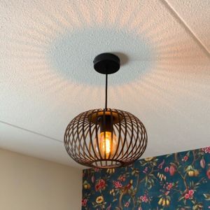 Industrialna lampa wisząca czarna, Lieve