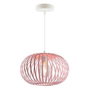 Industrialna lampa wisząca dla dzieci różowa, Lieve