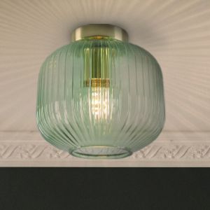 Retro lampa sufitowa zielona, Charlois