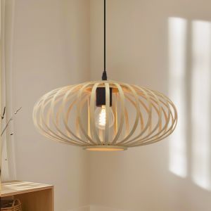Bambusowa lampa wisząca brązowa, Lieve