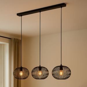 Industrialna lampa wisząca czarna, Lieve
