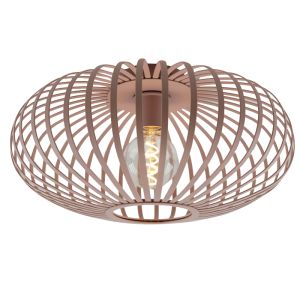Industrialna lampa sufitowa różowa, Lieve