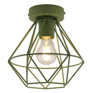Industrialna lampa sufitowa zielona, Jochem